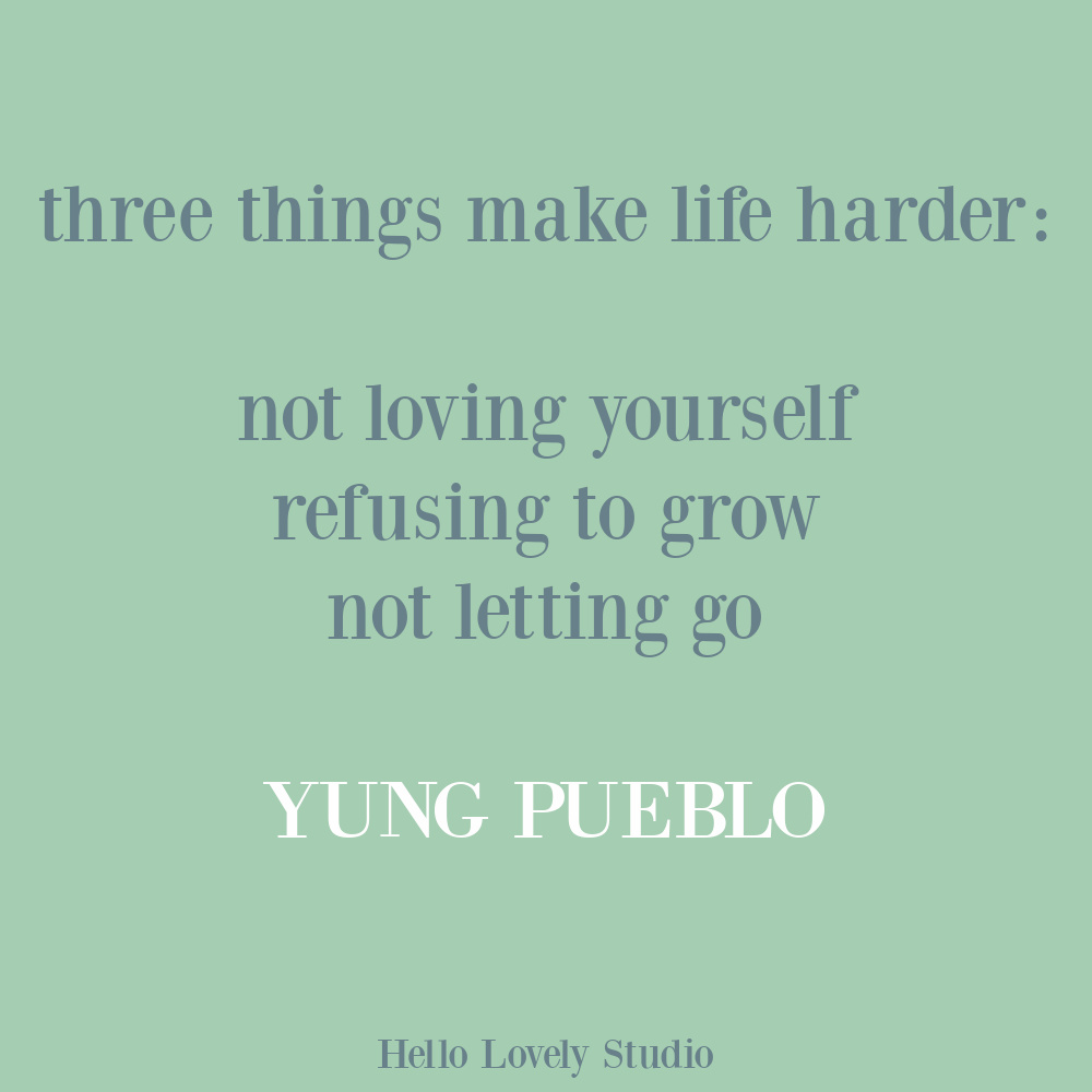 Yung Pueblo inspiring life quote poetry on Hello Lovely. #yungpueblo #lovequotes #selfcare