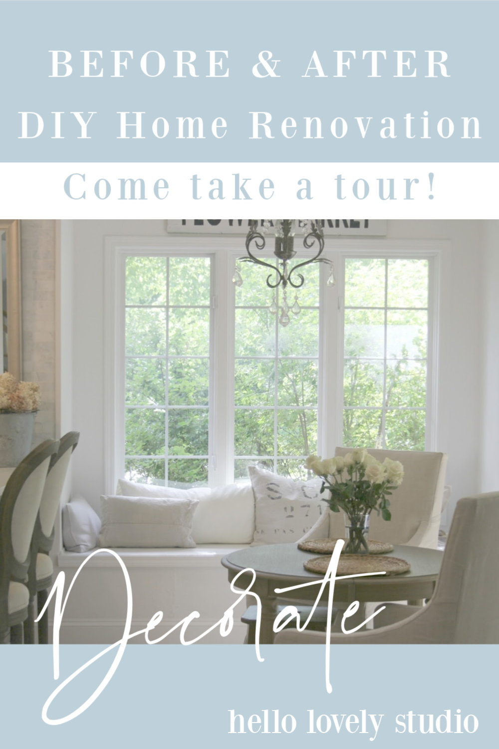 Before and after DIY Home Renovation - Come take a Tour. #hellolovelystudio #homerenovation #homeimprovement #beforeafter #fixerupper #interiordesign