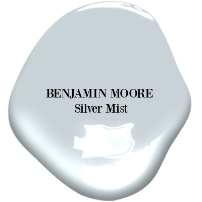 Benjamin Moore Silver Mist paint color is a gorgeous, soft pastel blue perfect for romantic interiors. #benjaminmoore #silvermist #paintcolors #lightblue #interiordesign