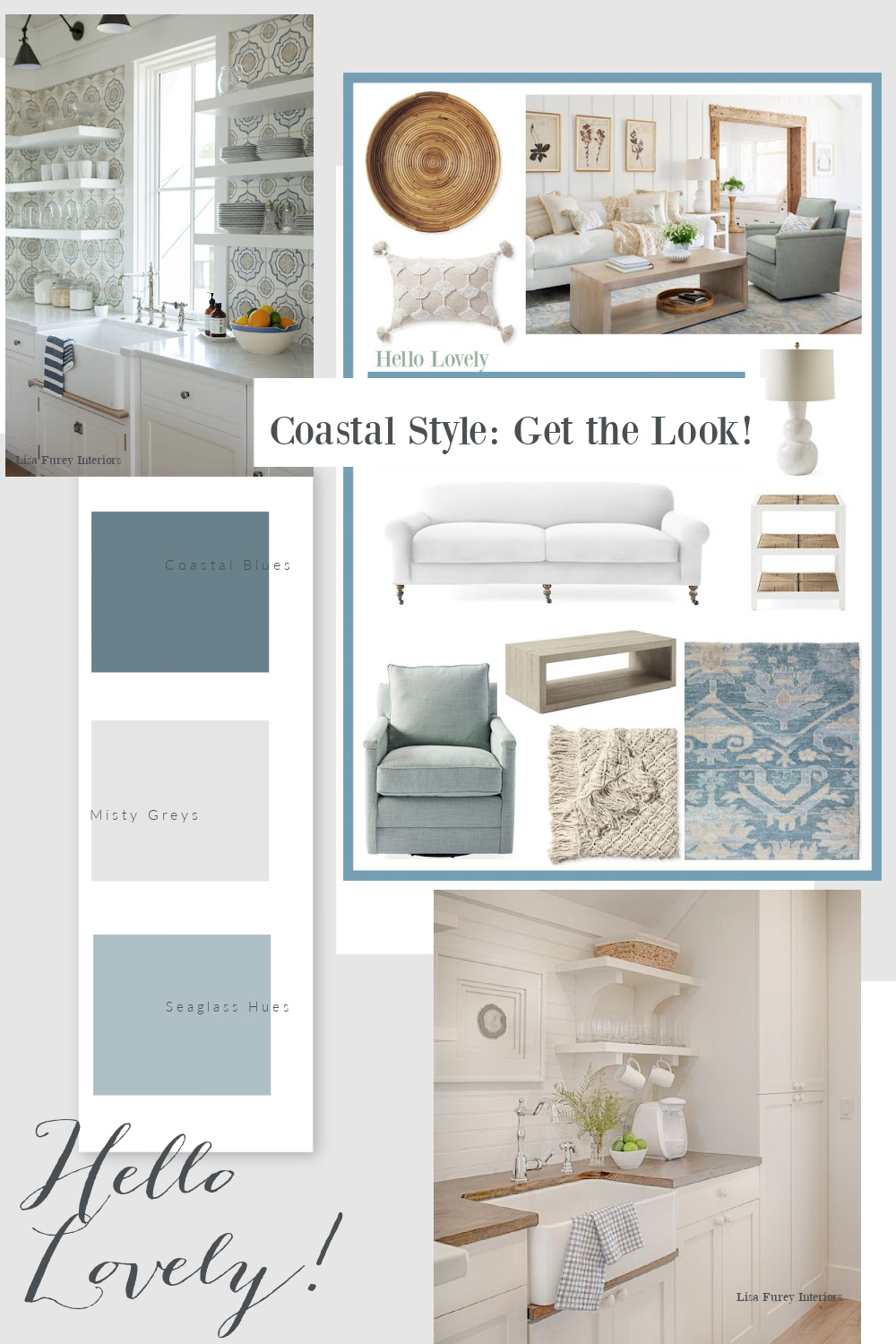 Coastal Style Get the Look Banner - Hello Lovely Studio