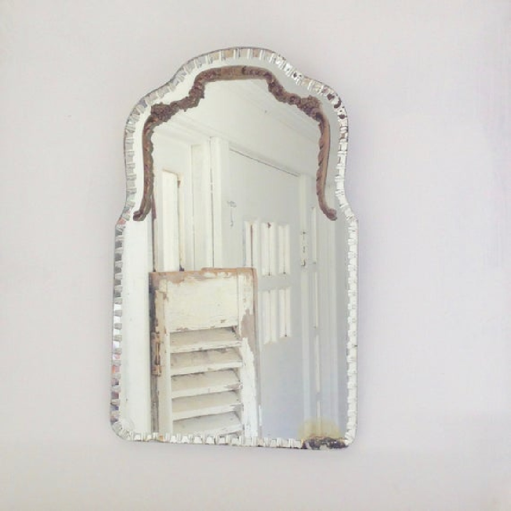 Vintage Grench beveled mirror - My Petite Maison. #frenchvintage #mirrors