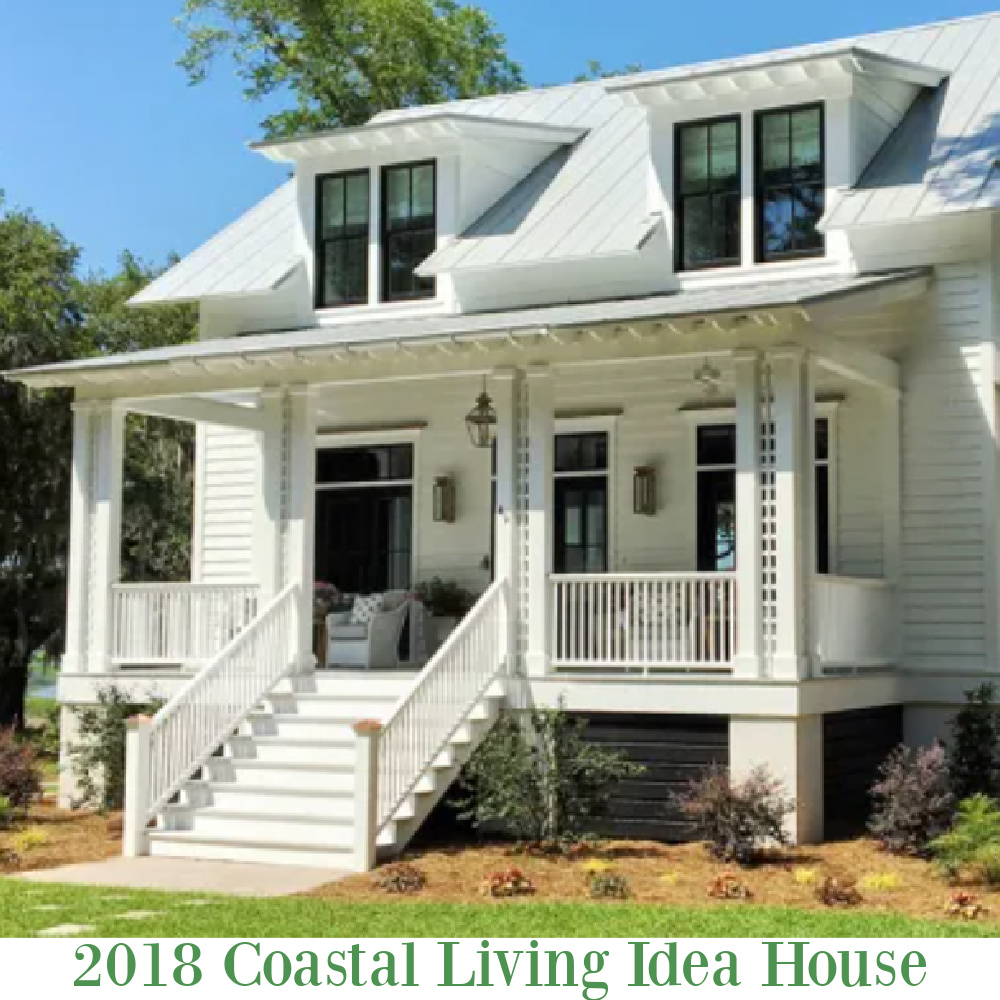 Exterior of Modern Coastal Cottage Interior Design Inspiration in 2018 Coastal Living Idea House. Design by Jenny Keenan and architecture by Eric Moser.