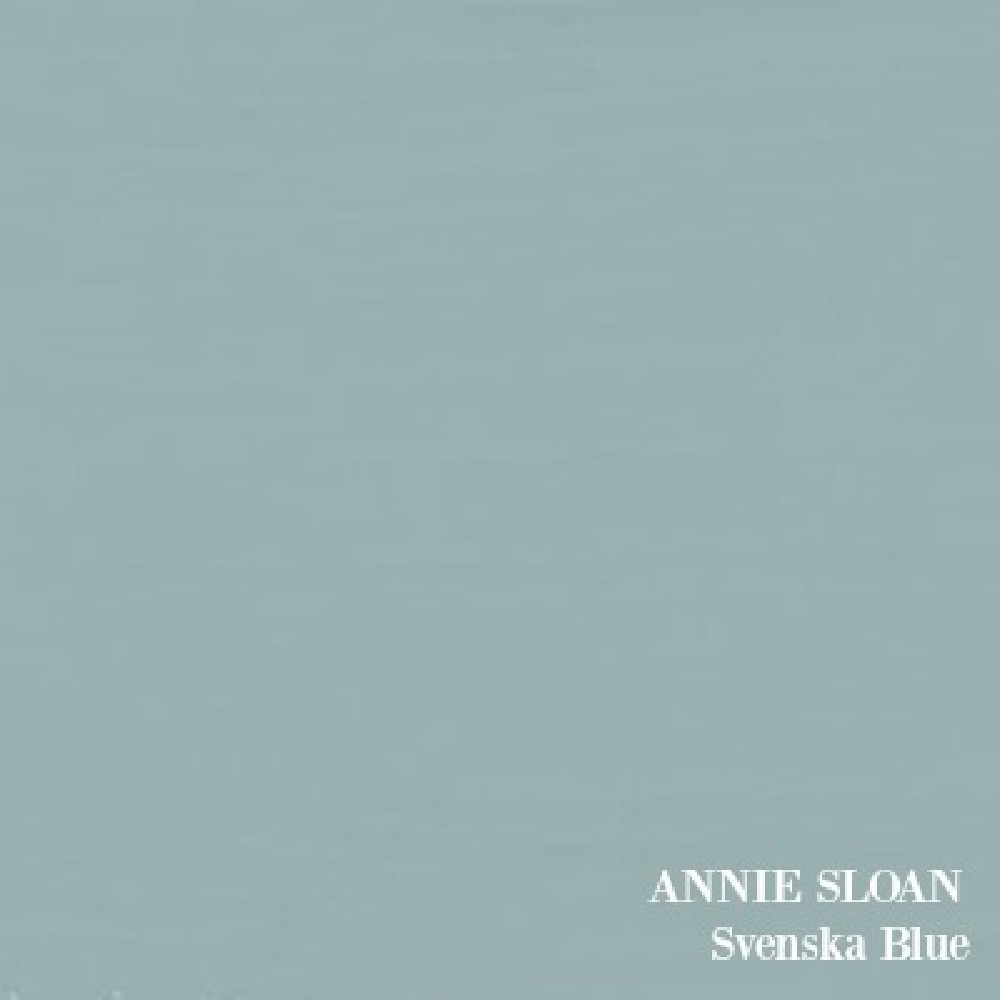 ANNIE SLOAN Svenska Blue paint color.