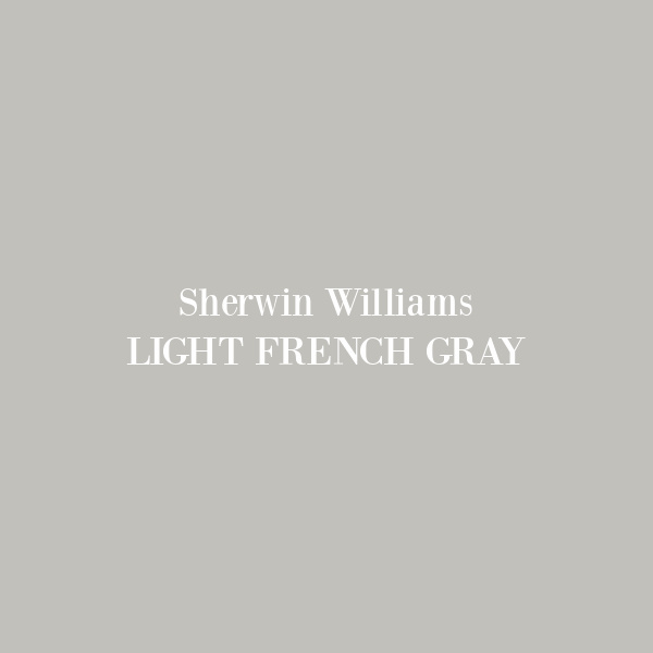 Light French Gray SW paint color swatch. #lightfrenchgray #paintcolors #sherwinwilliams