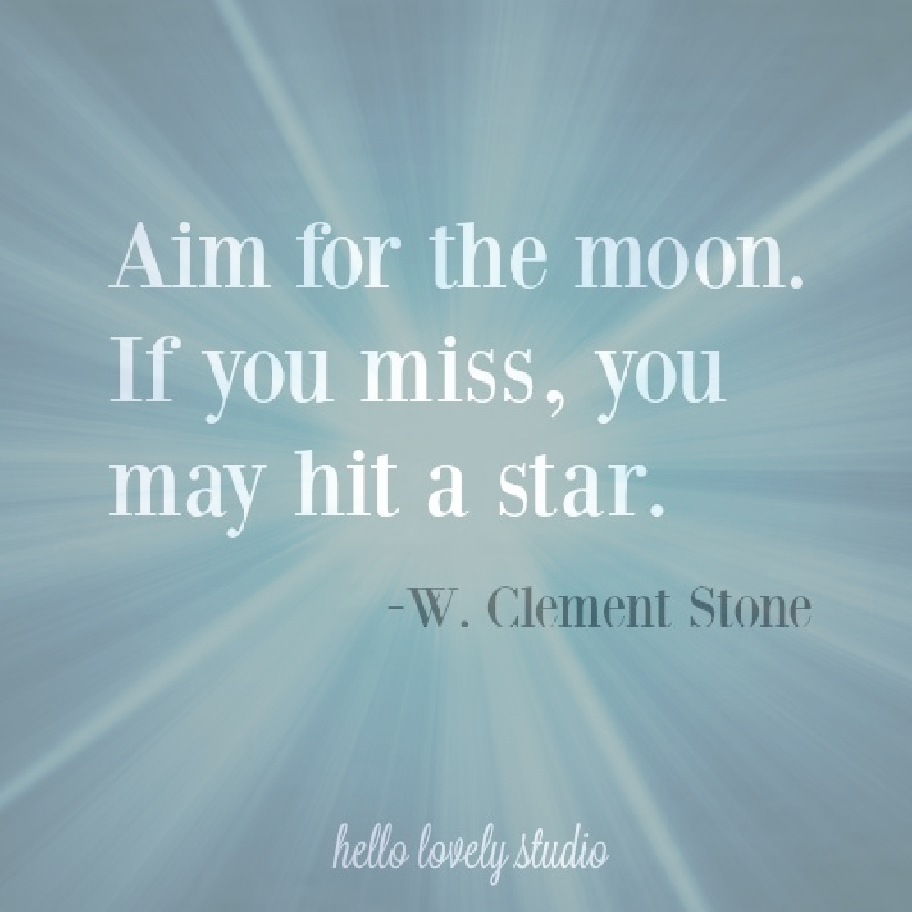 Moon quote by W. Clement Stone on Hello Lovely Studio. #moonquotes #encouragementquotes