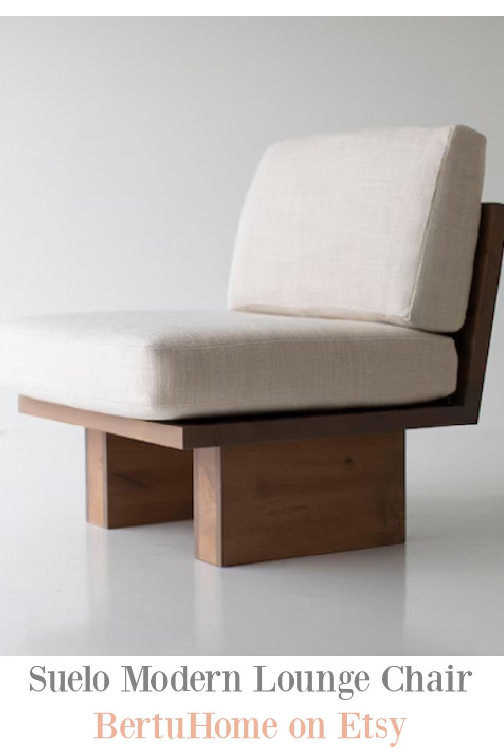 Suelo Modern Lounge Chair by BertuHome on Etsy. #modernchair #handmadefurniture