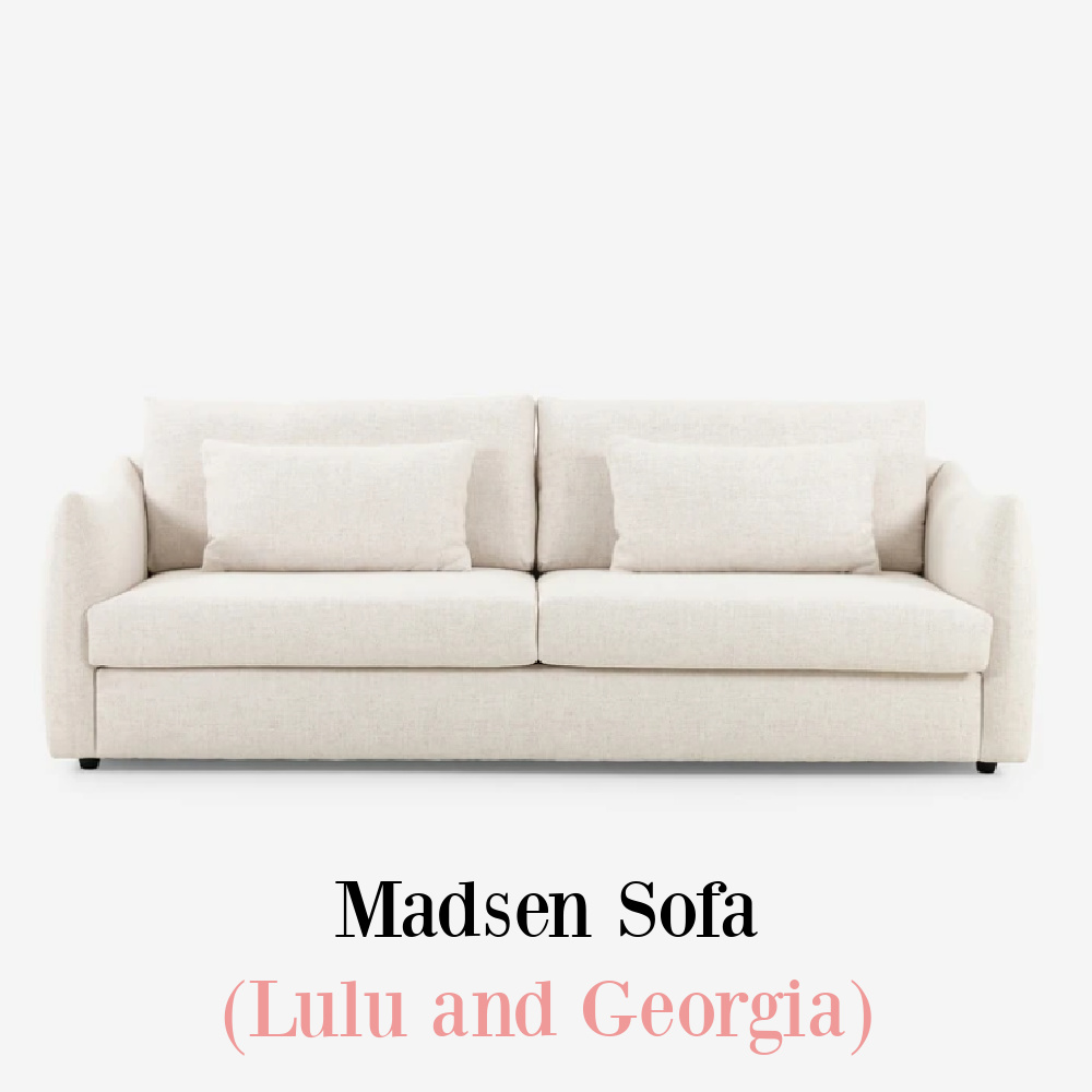 Madsen sofa, Lulu and Georgia. #whitesofas #livingroomfurniture