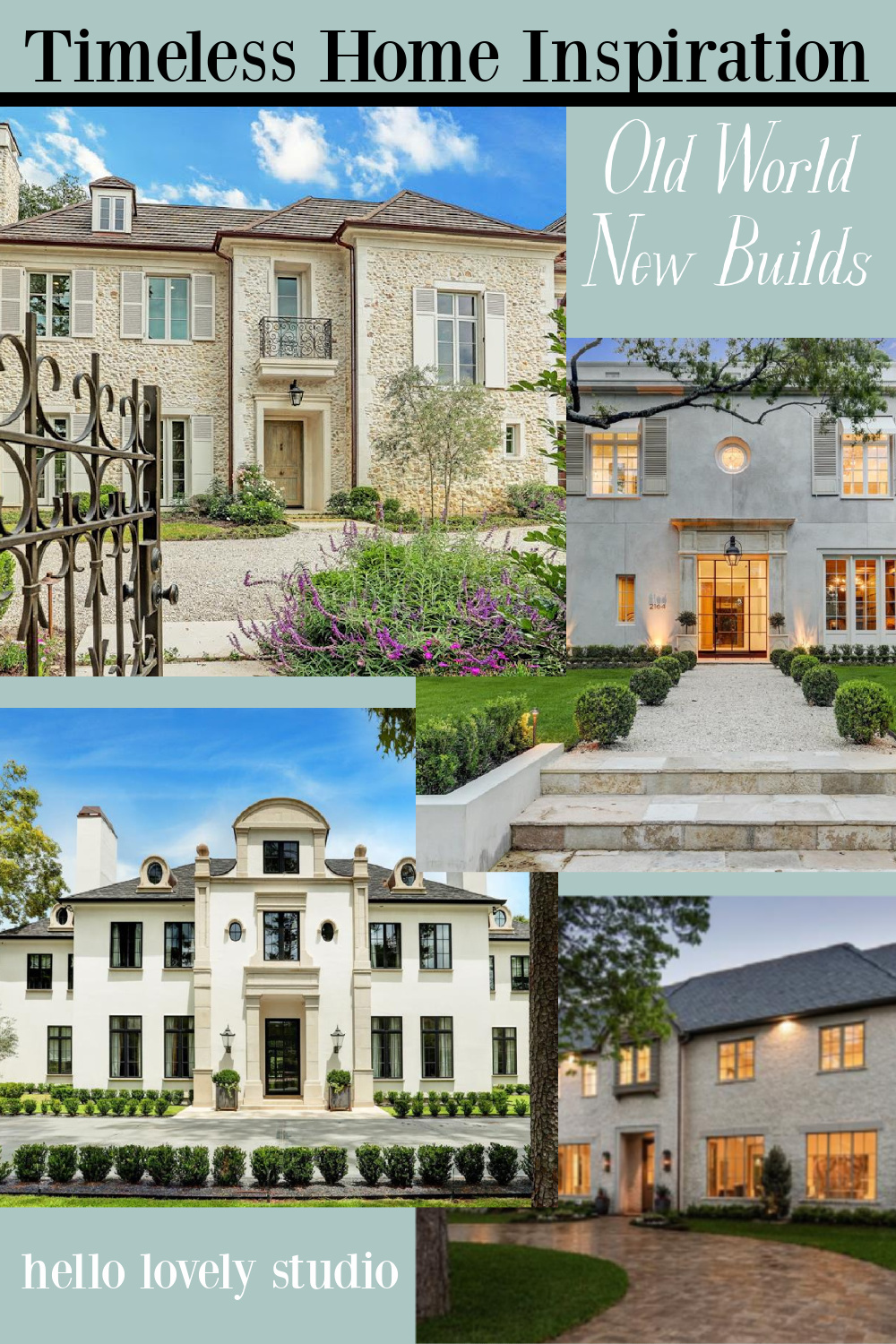 Timeless home inspiration - old world new builds is an inspiring tour of European inspired interiors with exceptional craftsmanship and authenticity. #hellolovelystudio #newconstruction #housedesign #interiordesign #oldworldstyle #frenchcountry