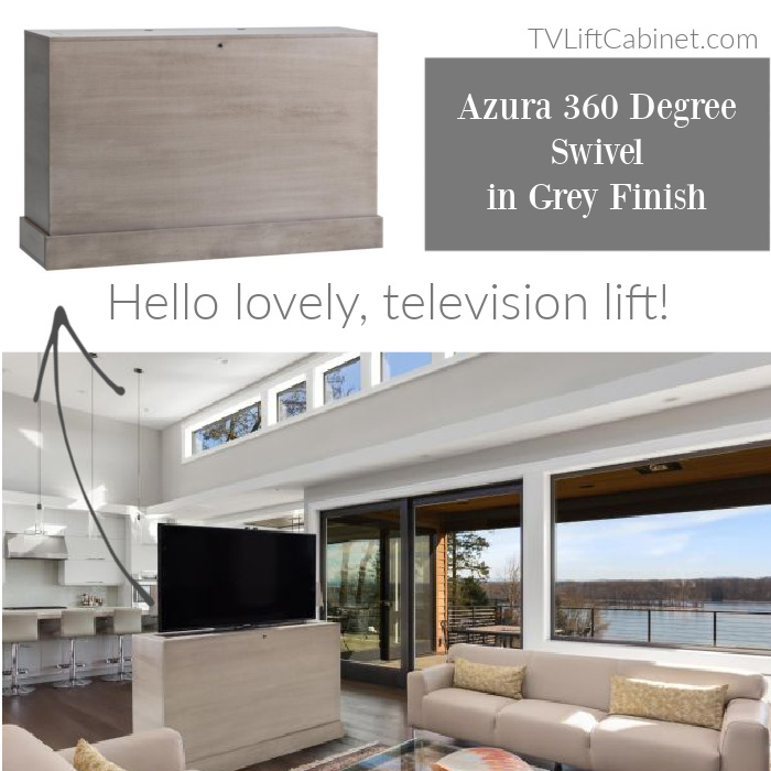 Hide your TV in a beautiful cabinet by TVLiftCabinet.com. #televisions #tvcabinet #tvliftcabinet #tvlift #liftmechanism