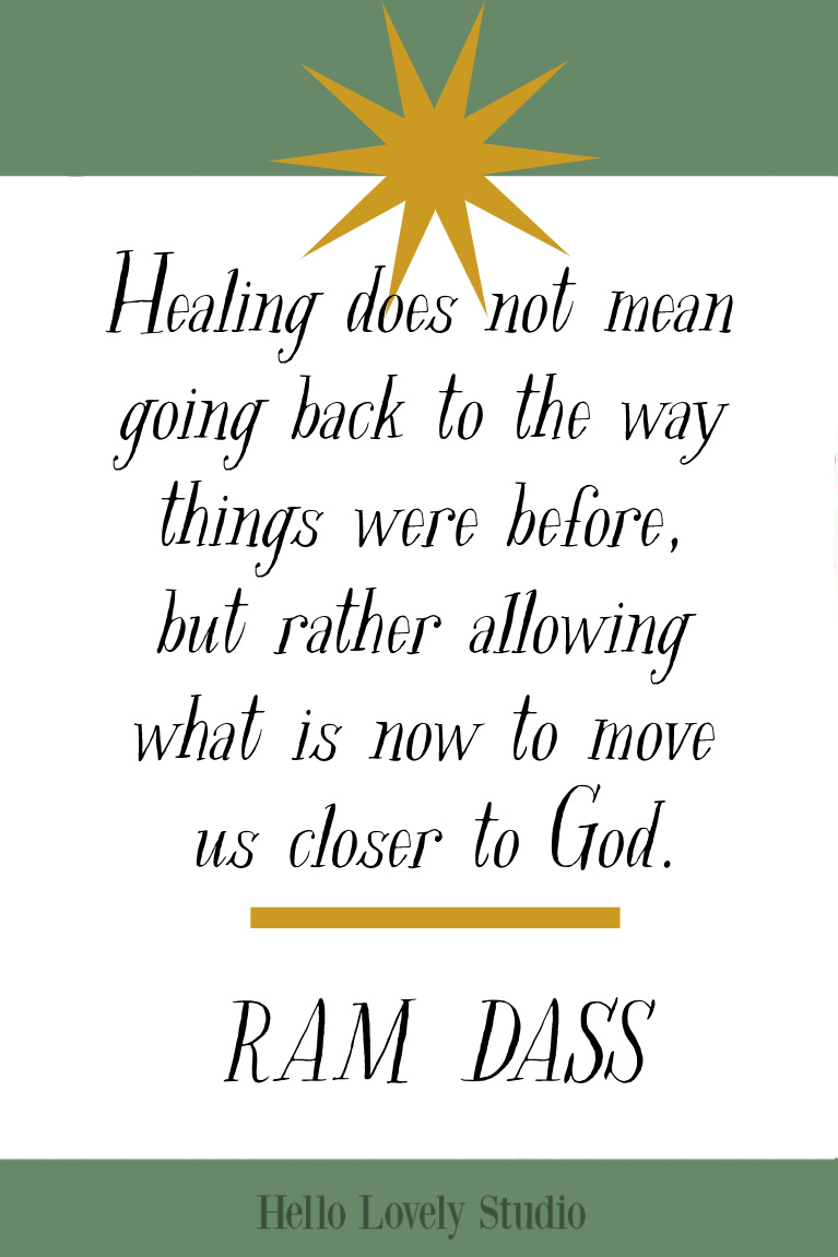 Ram Dass healing quote to inspire on Hello Lovely Studio. #inspirationalquotes #ramdass #healingquotes #faithquotes