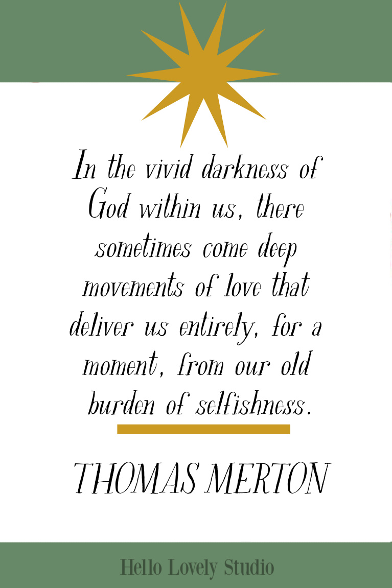 Thomas Merton inspirational quote about spiritual journey on Hello Lovely Studio. #thomasmerton #spiritualjourney #inspirationalquote #quotes #faithquotes