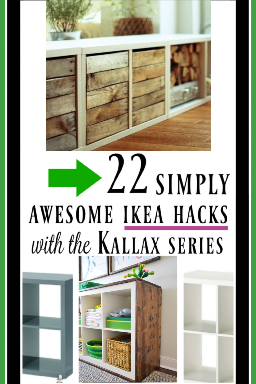 22 Kallax Hacks for inspiration! #kallaxhack #ikeahacks