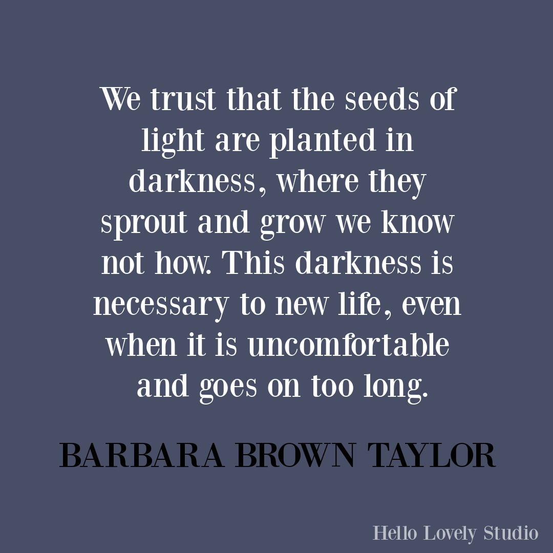 Meaningful Christmas inspirational quote on Hello Lovely from Barbara Brown Taylor. #christmasquote #barbarabrowntaylor #faithquotes