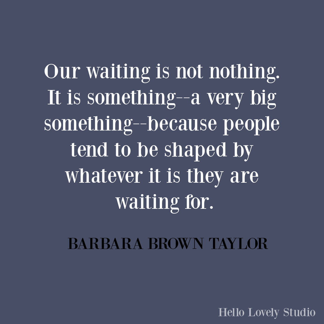 Meaningful Christmas inspirational quote on Hello Lovely from Barbara Brown Taylor. #christmasquote #barbarabrowntaylor #faithquotes