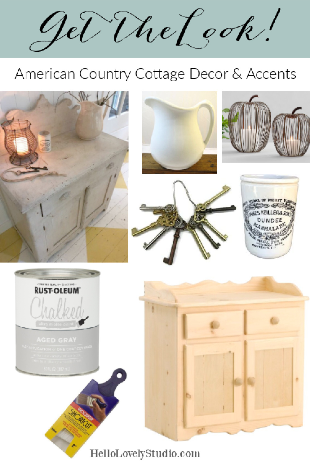 Get the Look American Country Cottage Decor & Accents - Hello Lovely Studio