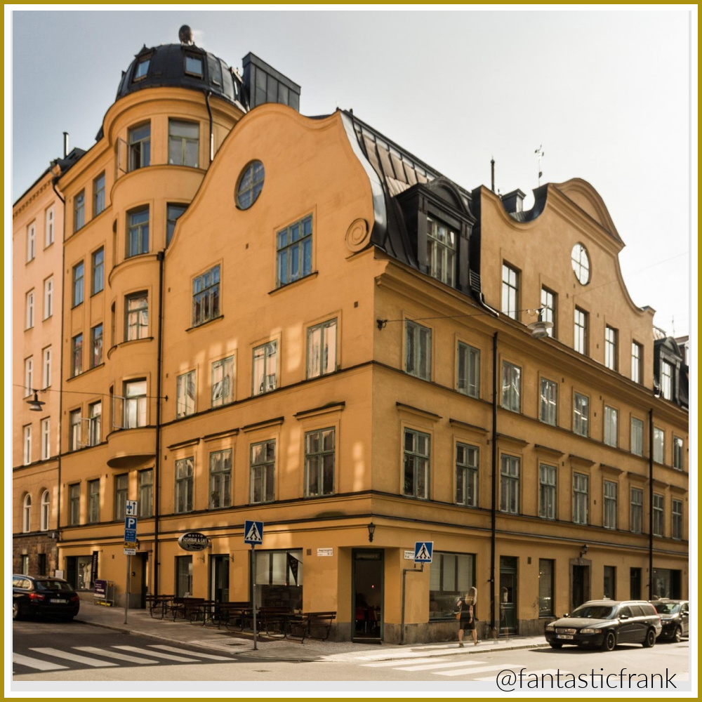 Exterior of a beautiful Stockholm apartment building - Fantastic Frank. #stockholmapartment