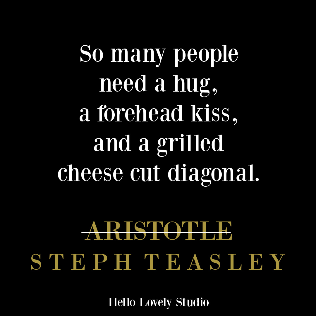 Whimsical funny tweet with a heartwarming message - @steph_teasley.