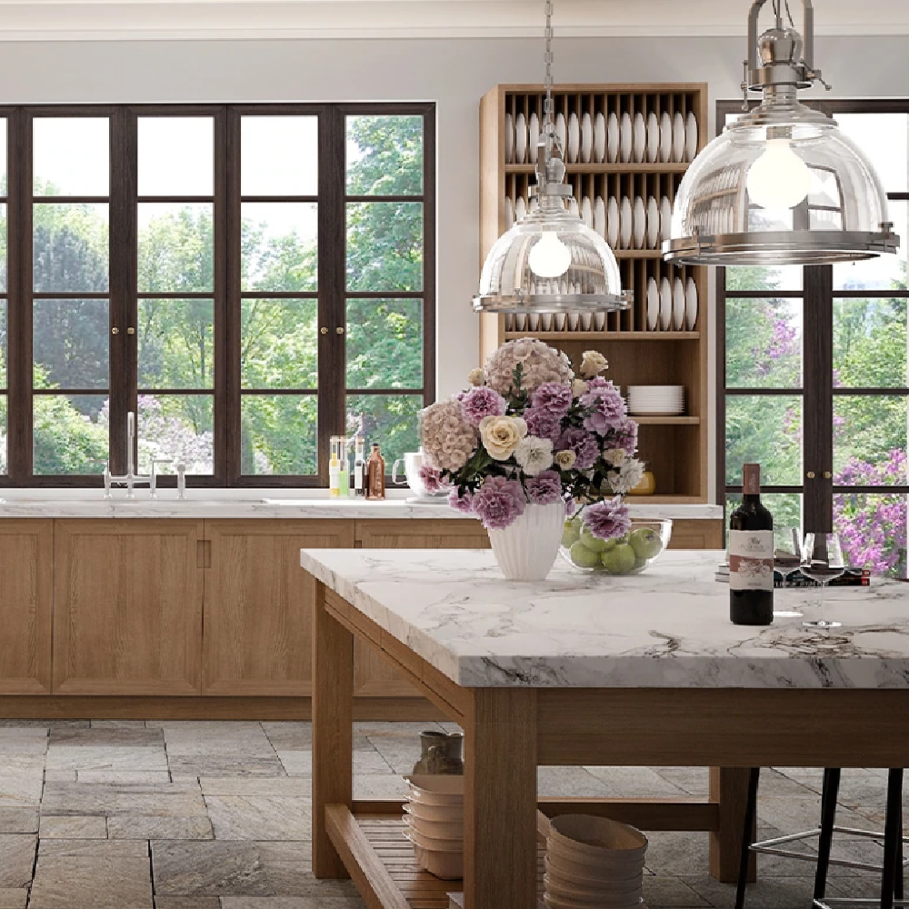 Modern French kitchen by L'atelier Paris with bespoke craftsmanship. #frenchkitchens #modernfrench