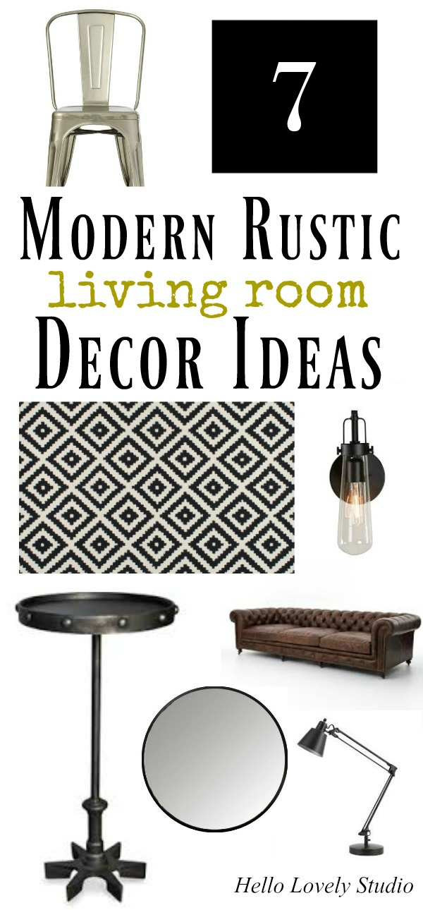 7 Modern Rustic Living Room Decor Ideas on Hello Lovely! #furniture #modernrustic #homedecor #shopthelook