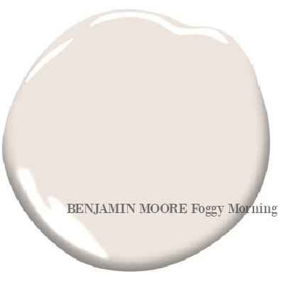 Foggy Morning (Benjamin Moore) neutral paint color swatch. Discover inspiring understated neutrals to try in your own home. #paintcolors #warmwhite #benjaminmoorefoggymorning