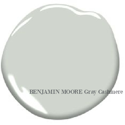 Gray Cashmere (Benjamin Moore) paint color swatch. Discover inspiring understated neutrals to try in your own home. #paintcolors #greypaints #benjaminmoorecashmeregray