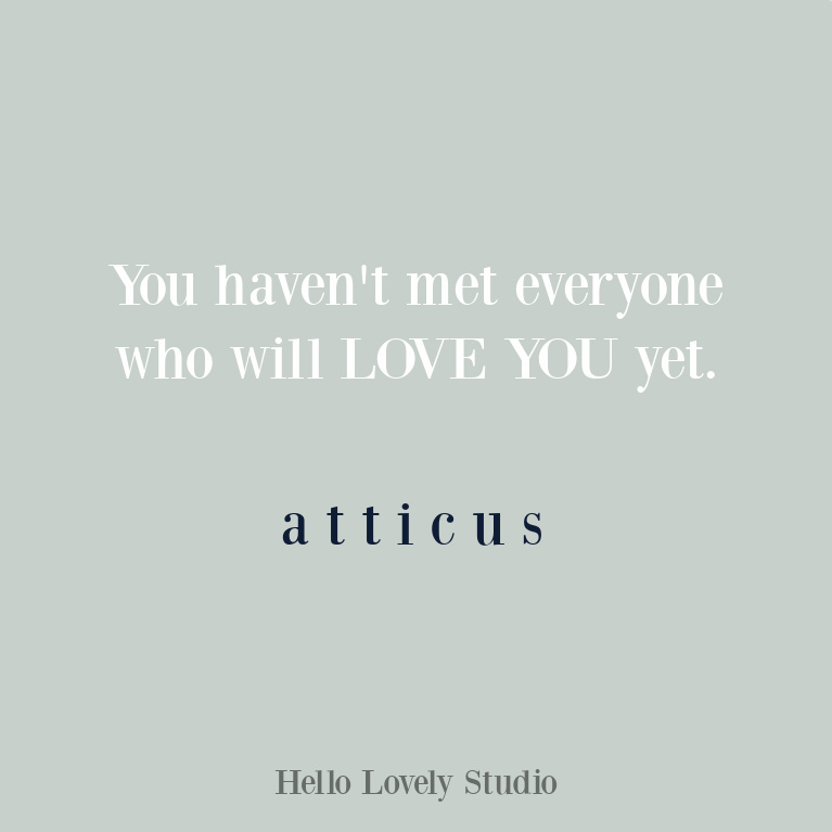 Atticus love quote on Hello Lovely. #quotes