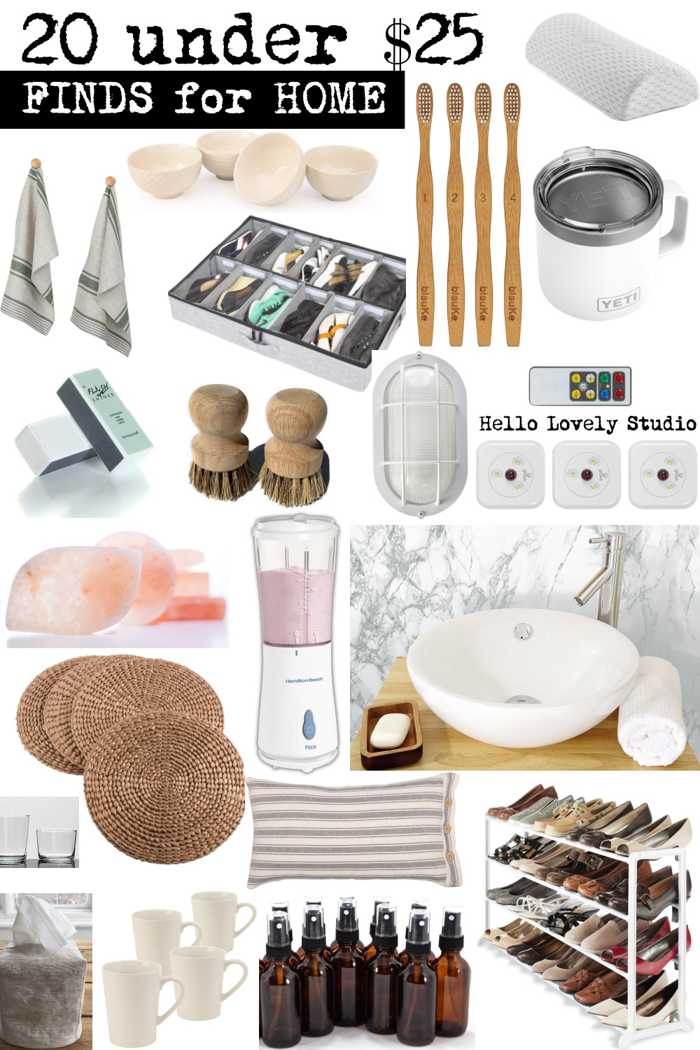 20 under $25 finds for home - Hello Lovely Studio. #homedecor #homeessentials #shopthelook