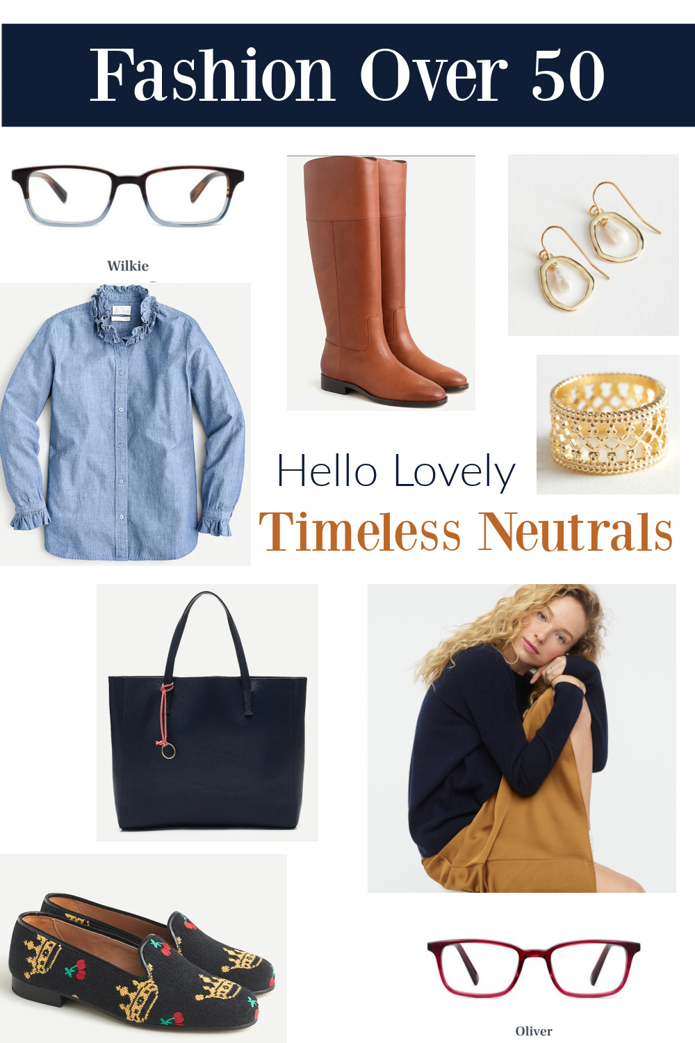 Fashion Over 50 Hello Lovely Timeless Neutrals - come shop the look!