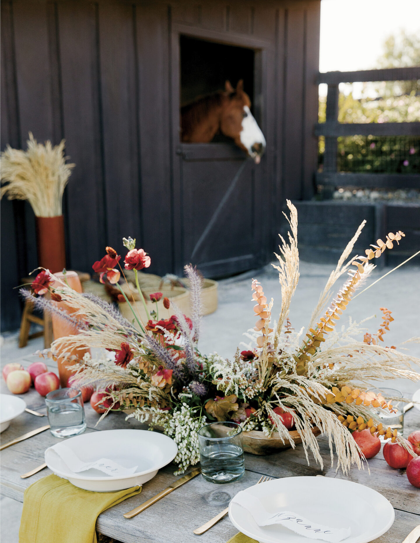Earthy organic outdoor tablescape by Jenni Kayne for PACIFIC NATURAL - a must own lifestyle book with recipes.