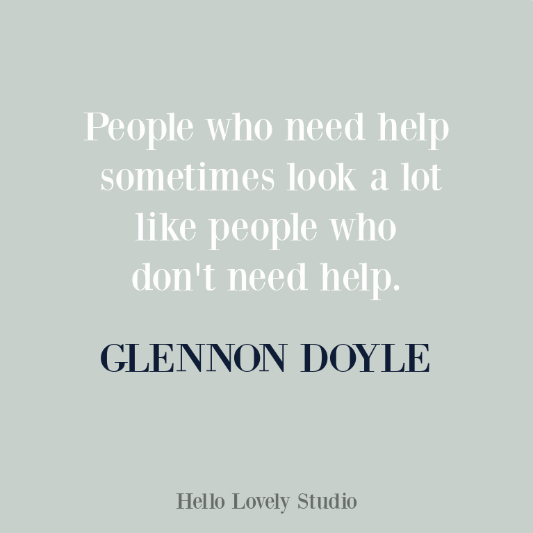 Glennon Doyle quote on Hello Lovely Studio. #glennondoyle #inspirationalquotes