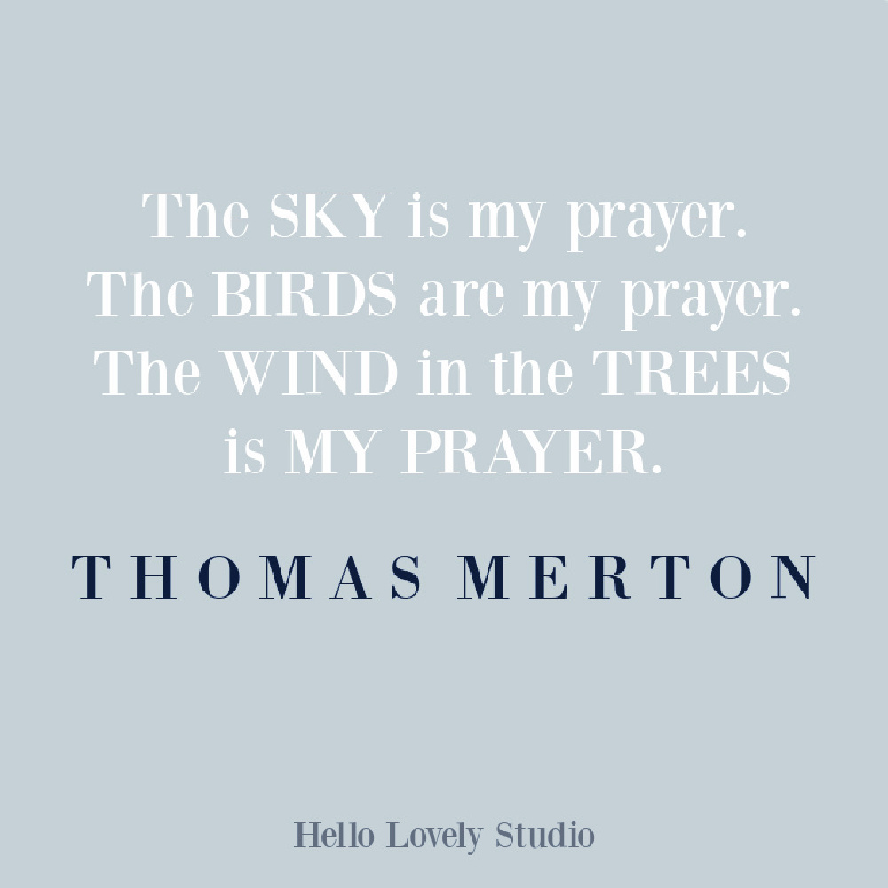 Thomas Merton quote about prayer on Hello Lovely Studio. #inspirationalquotes #thomasmerton #prayerquotes