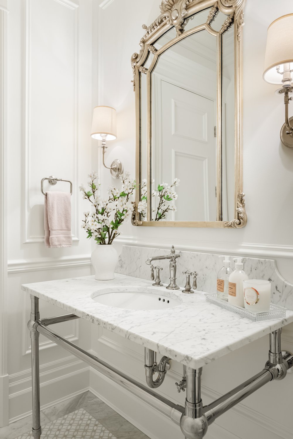 Classic White Bathroom Inspiration: Traditional Style & French Bliss Now