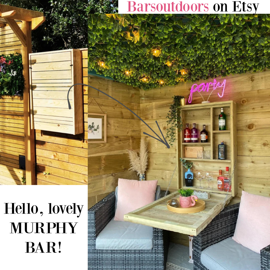 Murphy bar Lilly drop down bar from Barsoutdoors on Etsy. #murphybar #dropdownbar #outdoorbar