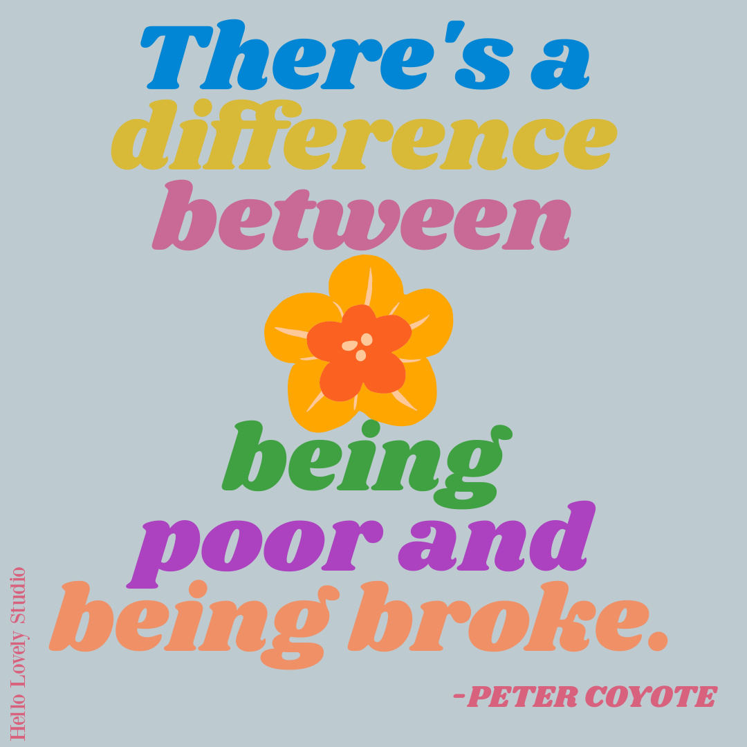 Peter Coyote 1970s hippie quote on Hello Lovely Studio. #70squotes #hippiequotes #groovy