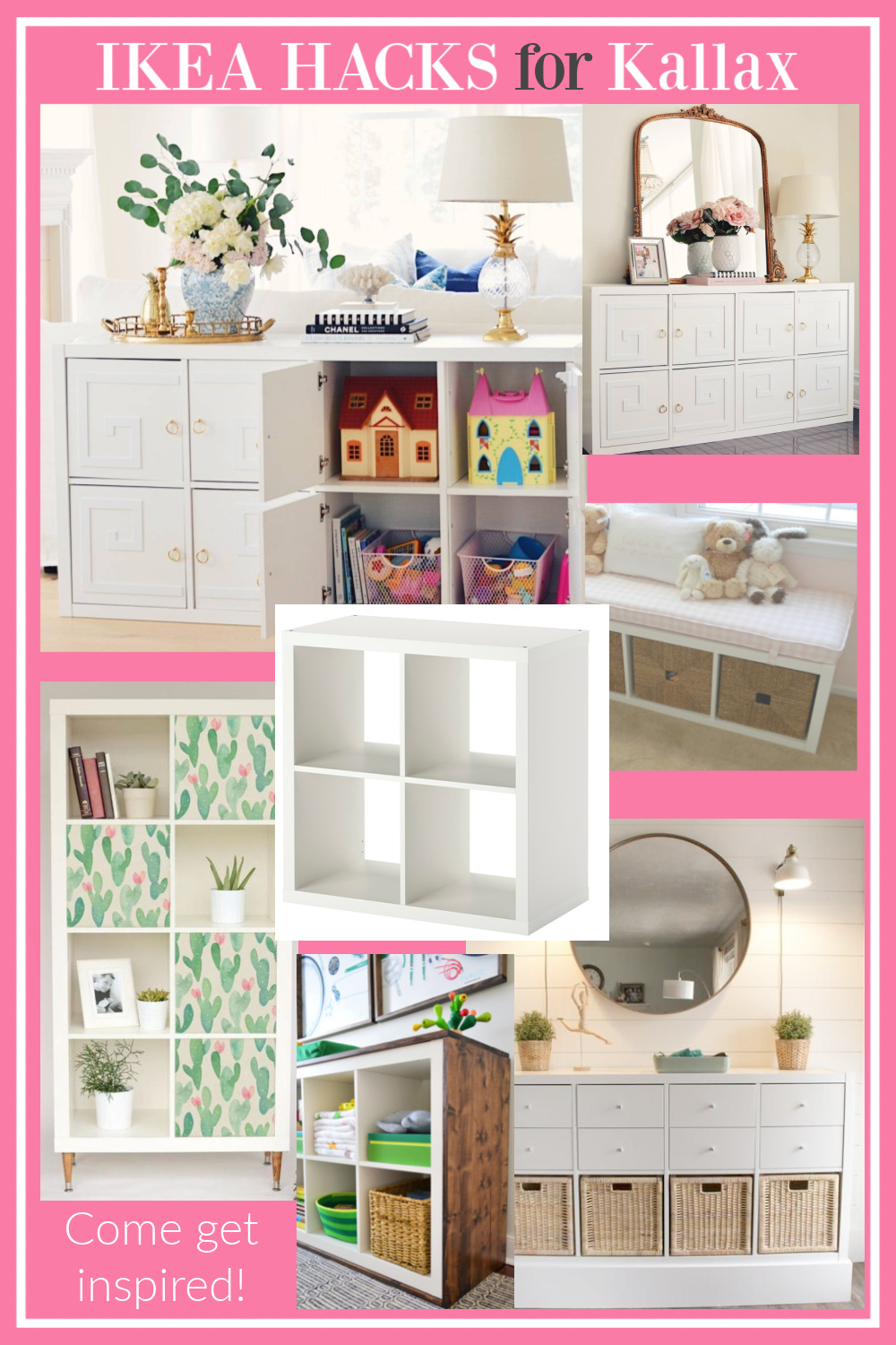 Ikea hacks for KALLAX come get inspired on Hello Lovely! #ikeahacks #kallax #cubestorage #diy