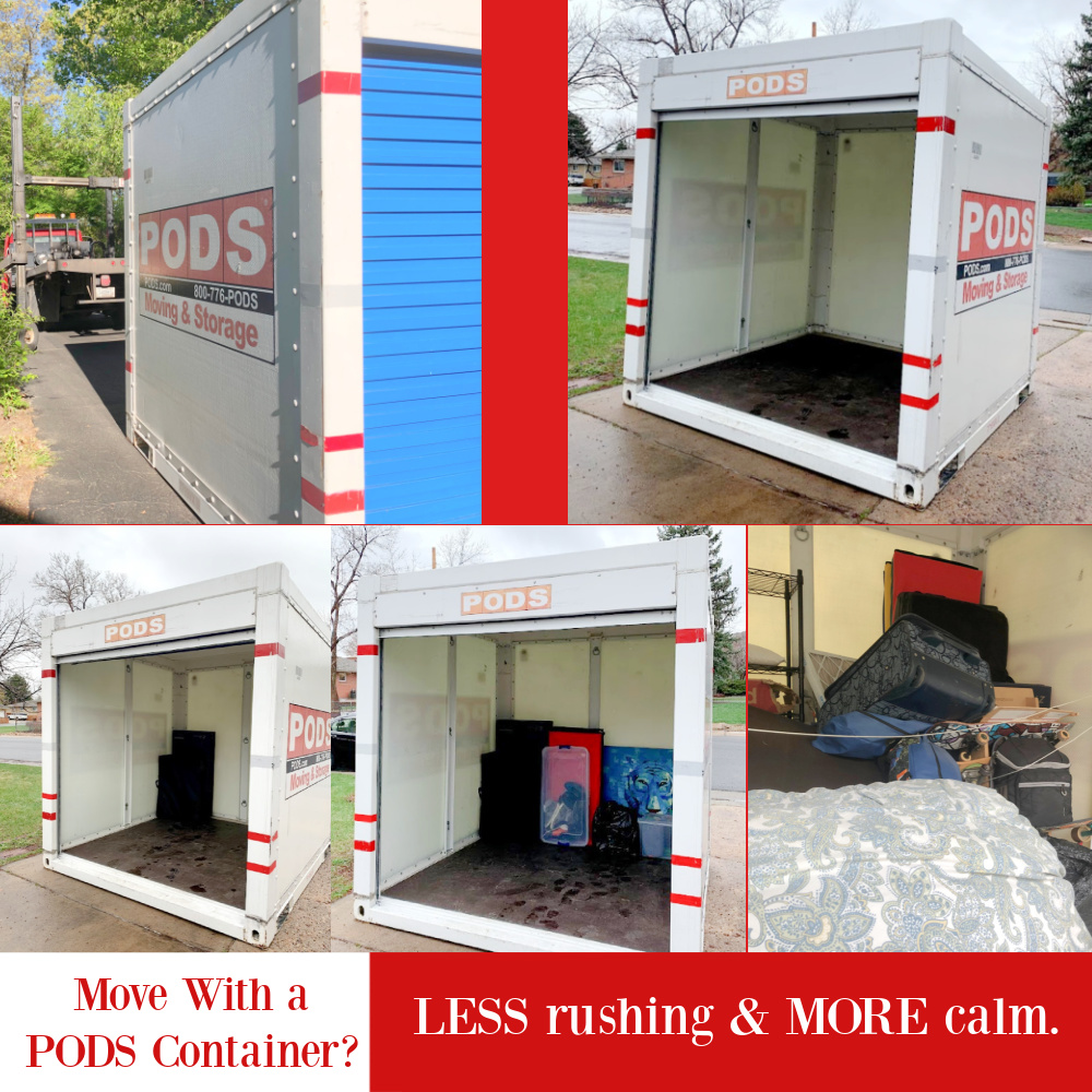 Move With a PODS Container? Less rushing & More calm - come see how relocating with a container helped us - Hello Lovely. #PODSconainer #relocation #movingtips