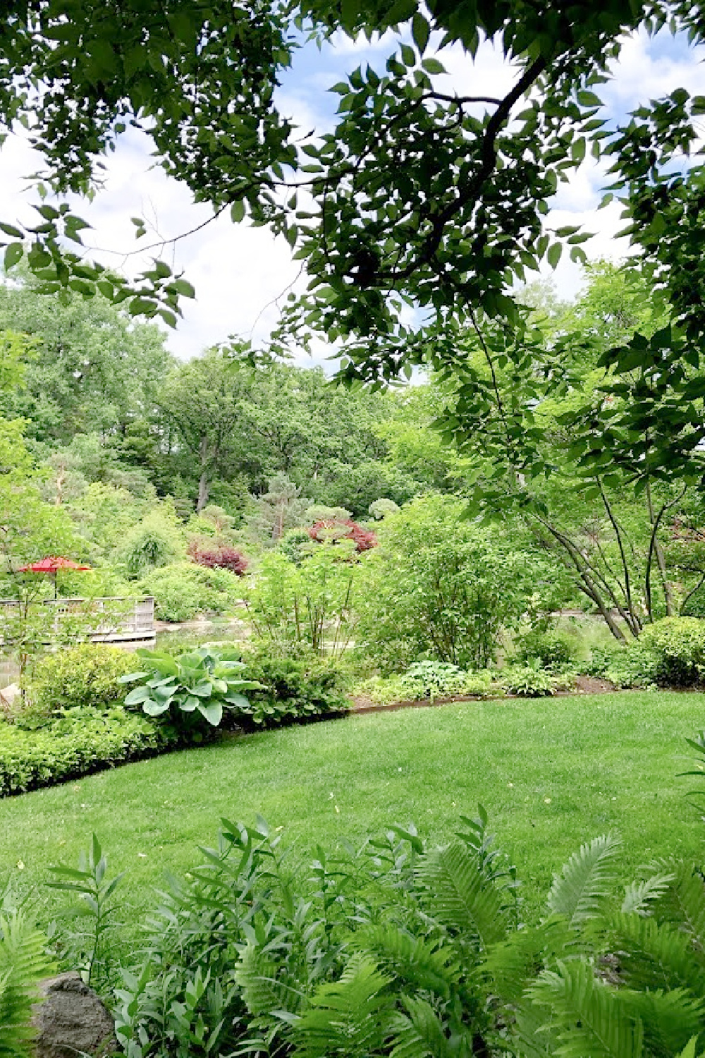 Lovely early June colors in a Japanese garden - Hello Lovely Studio.