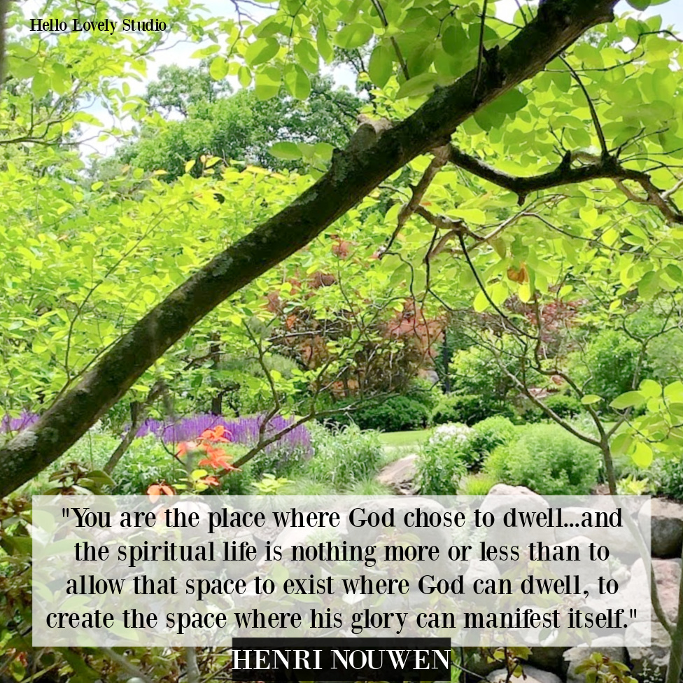 Henri Nouwen Christianity quote about being a dwelling place for God - Hello Lovely Studio. #christianquotes #faithquotes #Godquotes #henrinouwen