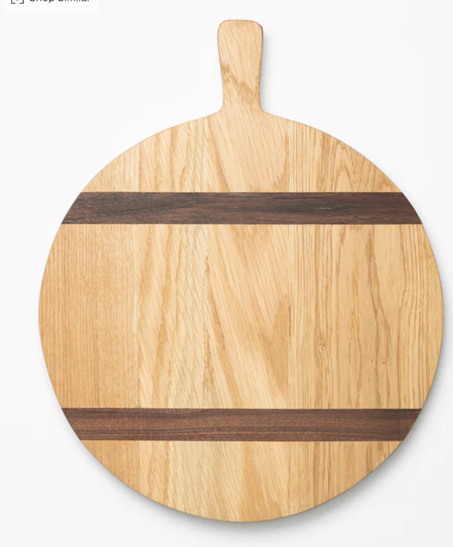 Round oak bread board, McGee & Co. #breadboards #oakbreadboard