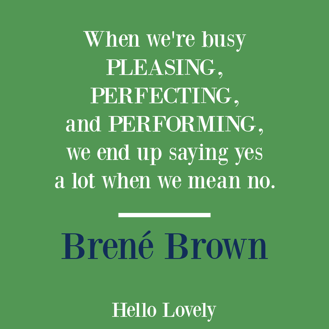 Brené Brown quote about empathy, courage, boundaries and vulnerability on Hello Lovely Studio. #empathyquotes #selfkindness #brenebrownquotes