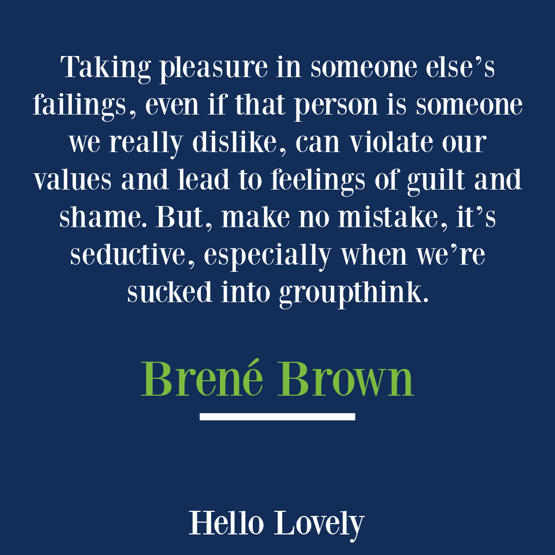 Atlas of the Heart Brené Brown quote about empathy, courage, boundaries and emotion on Hello Lovely Studio. #brenebrownquotes