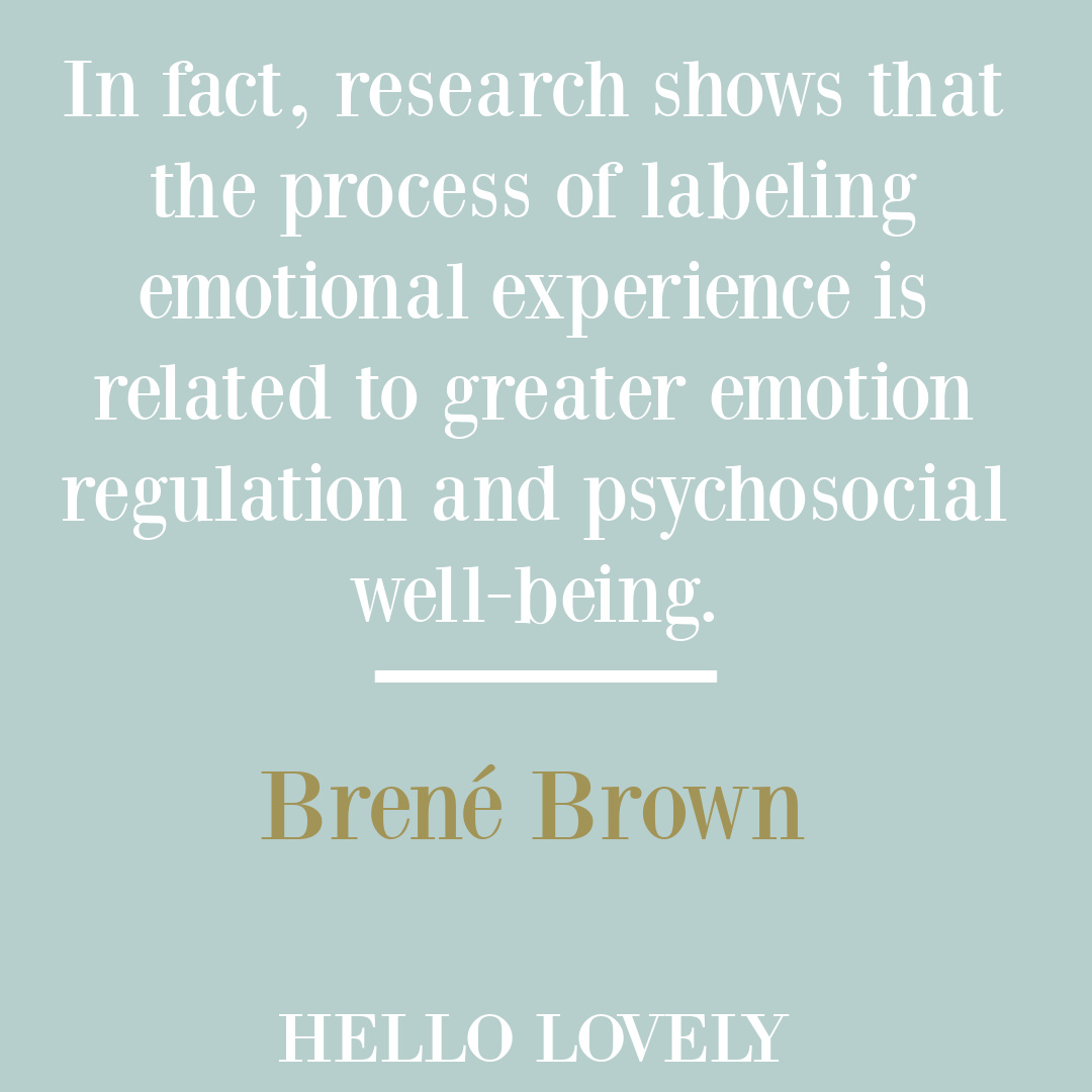 Atlas of the Heart Brené Brown quote about empathy, courage, boundaries and emotion on Hello Lovely Studio. #brenebrownquotes