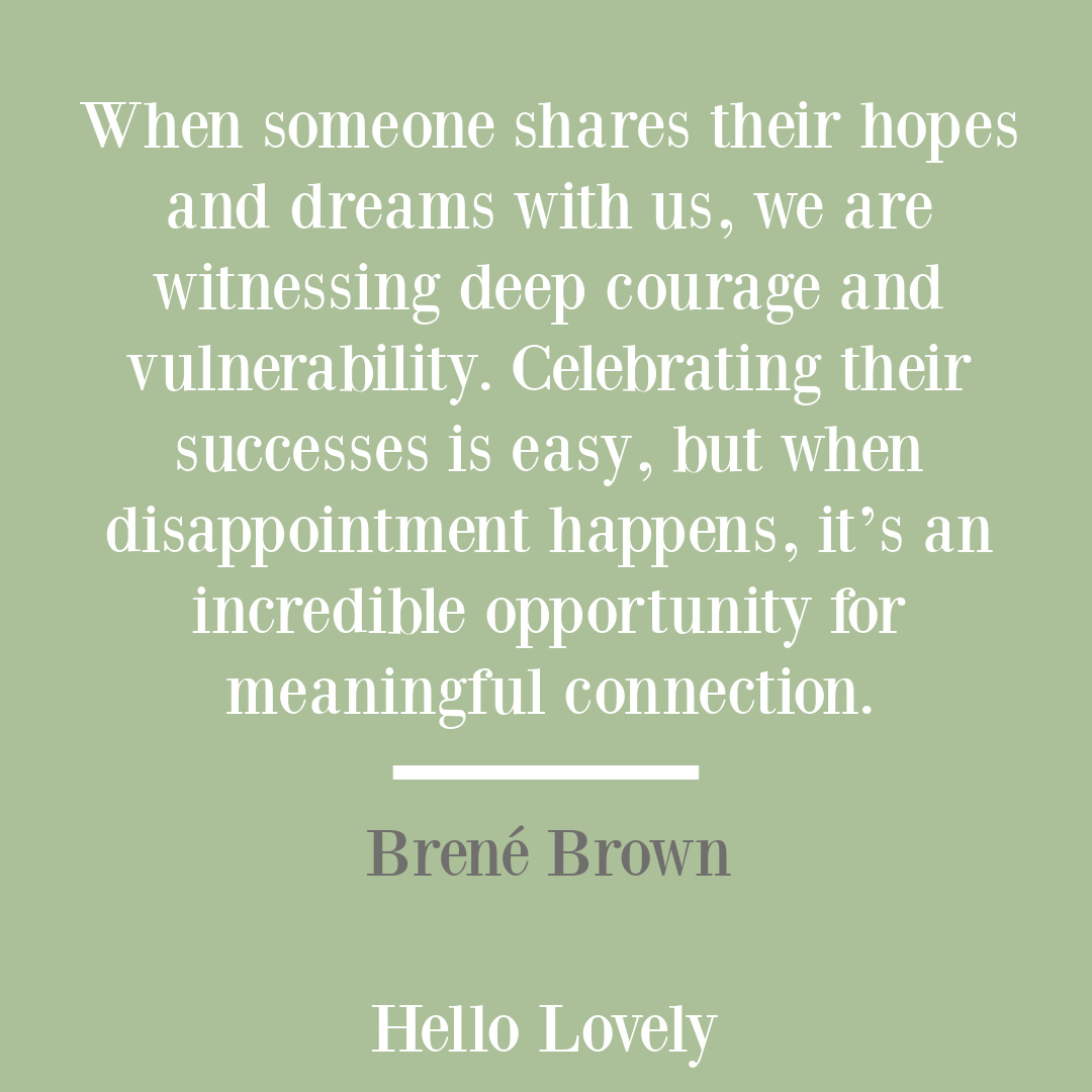 Atlas of the Heart Brené Brown quote about empathy, courage, boundaries and emotion on Hello Lovely Studio. #brenebrownquotes