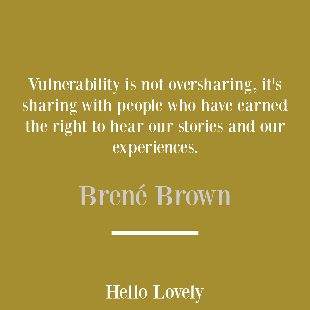 Atlas of the Heart Brené Brown quote about empathy, courage, boundaries and emotion on Hello Lovely Studio. #brenebrownquotes