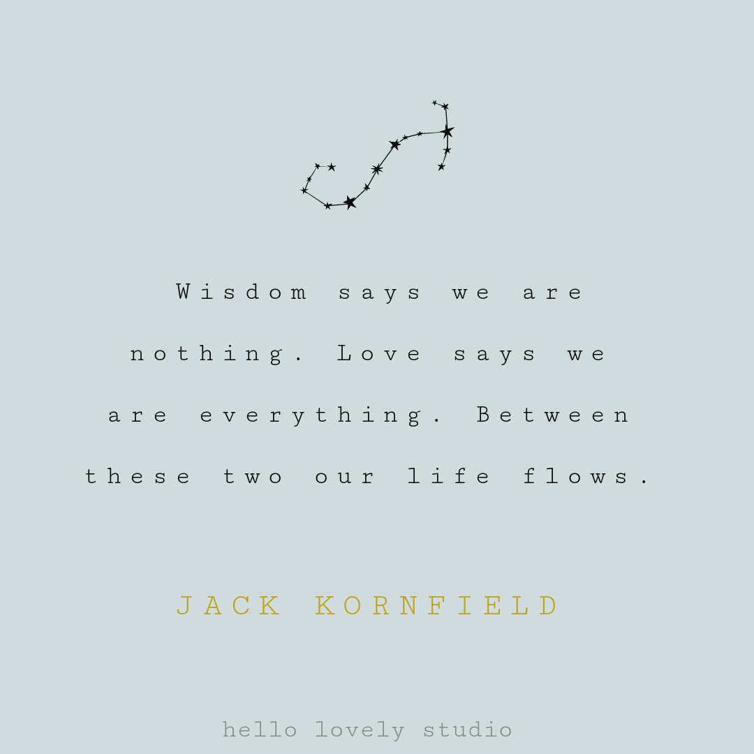 Zen quote for mindfulness, peace, and greater awareness on Hello Lovely Studio. #zenquotes #mindfulnessquotes