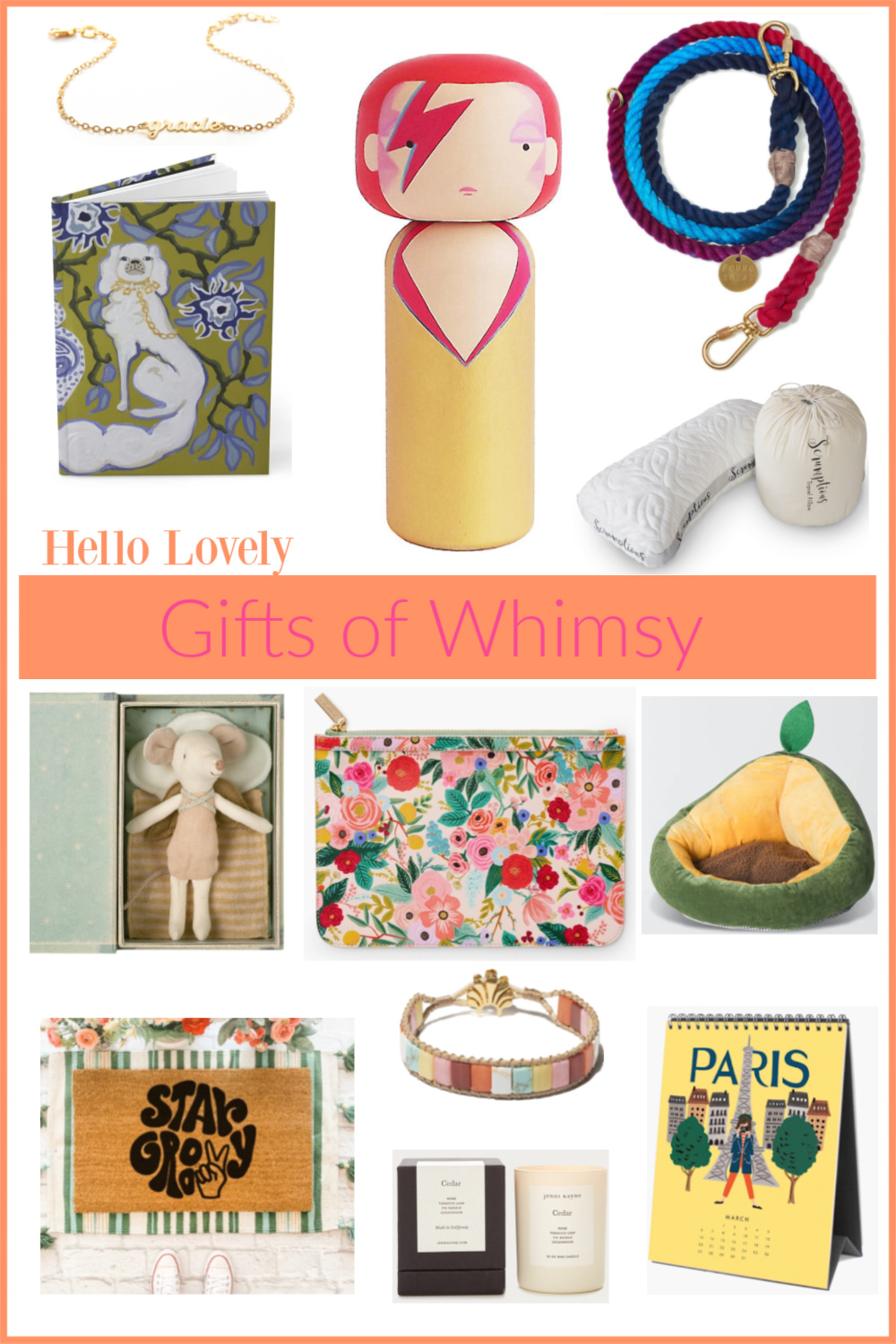 Gift ideas with a lovely whimsical feel to lift spirits and encourage wonder - Hello Lovely. #giftideas #holidaygifts #giftguide