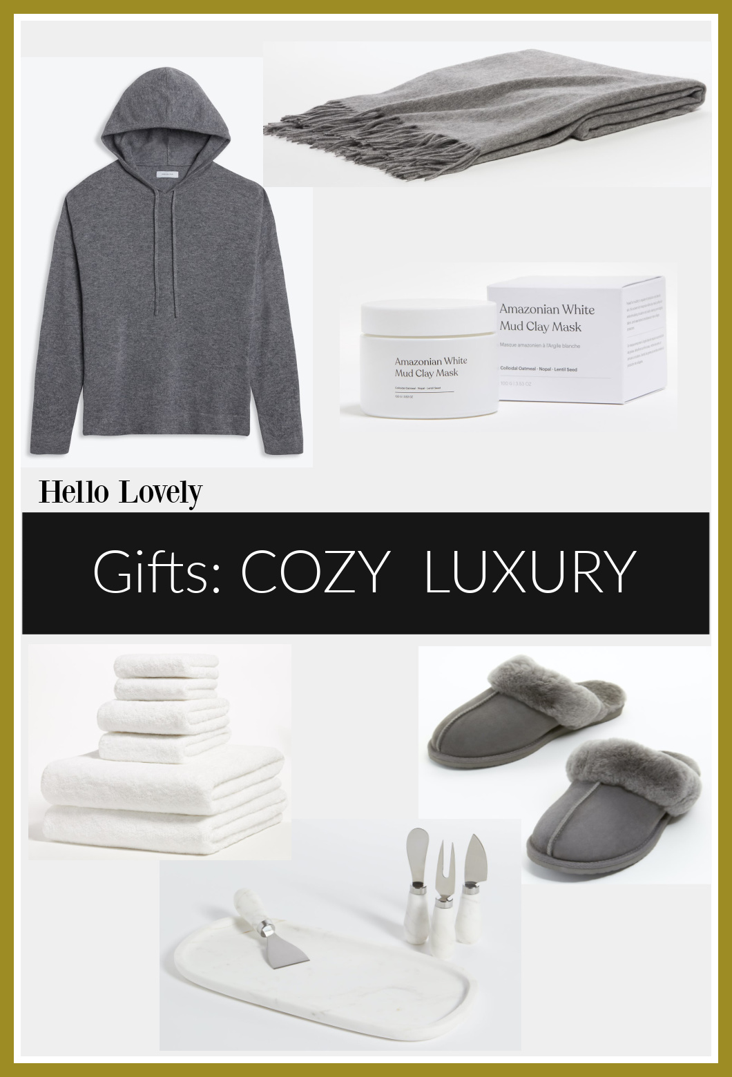 Gifts Cozy Luxury on Hello Lovely Studio. #giftguide #cozygifts #holidaygifts
