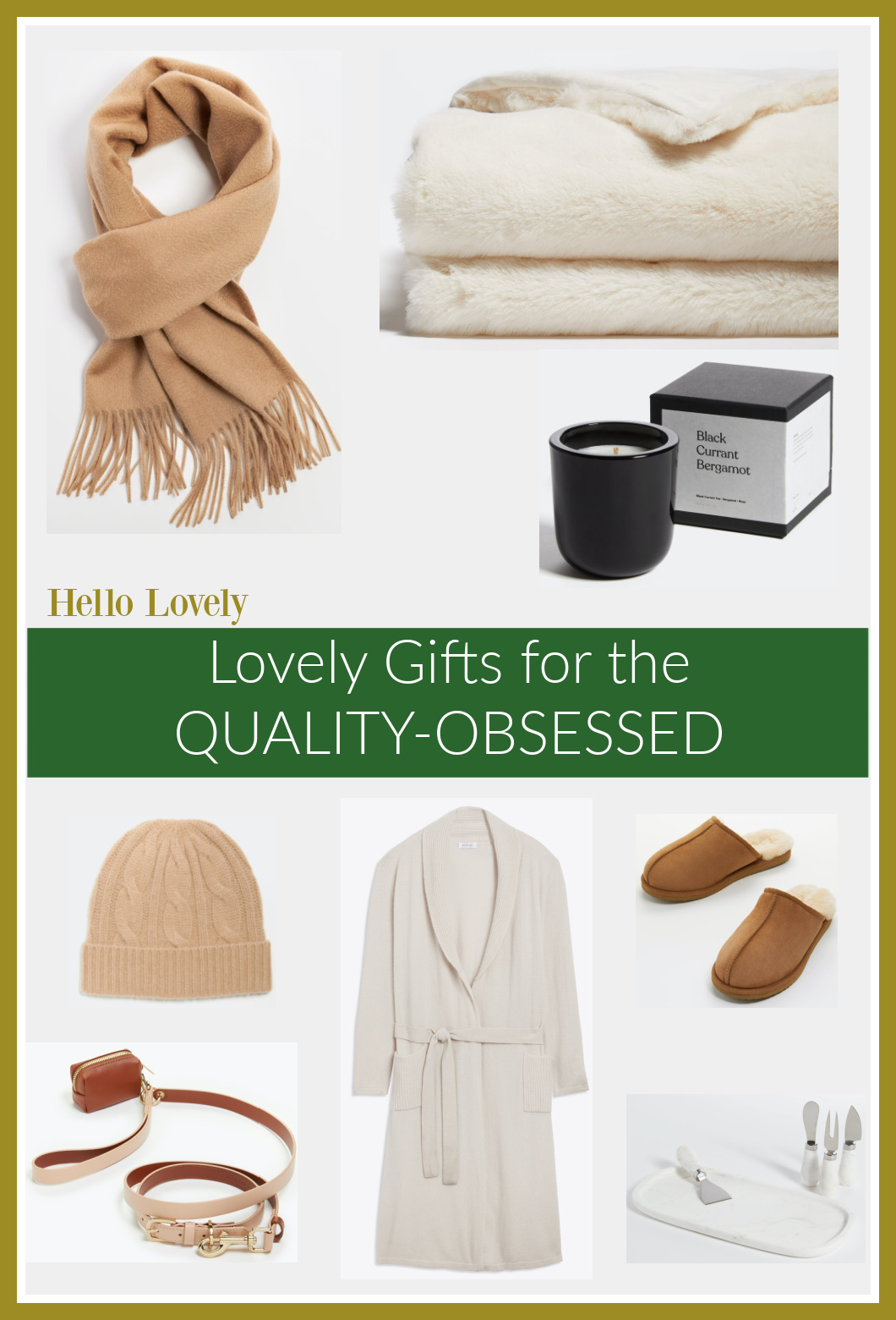 Gifts for Quality Obsessed on Hello Lovely. #giftguide #cozygifts #qualityobsessed