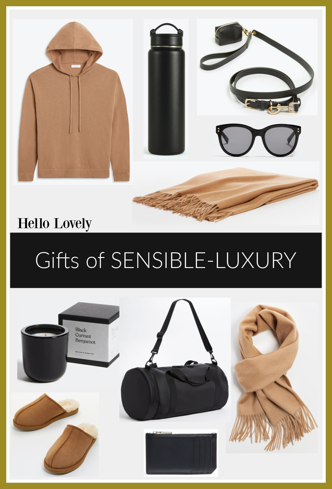 Gifts of Sensible Luxury on Hello Lovely. #giftguide #giftideas #luxuriousgifts #cozygifts