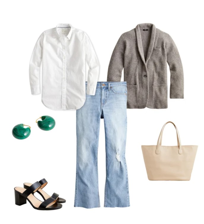 J. Crew sweater blazer shop the look.